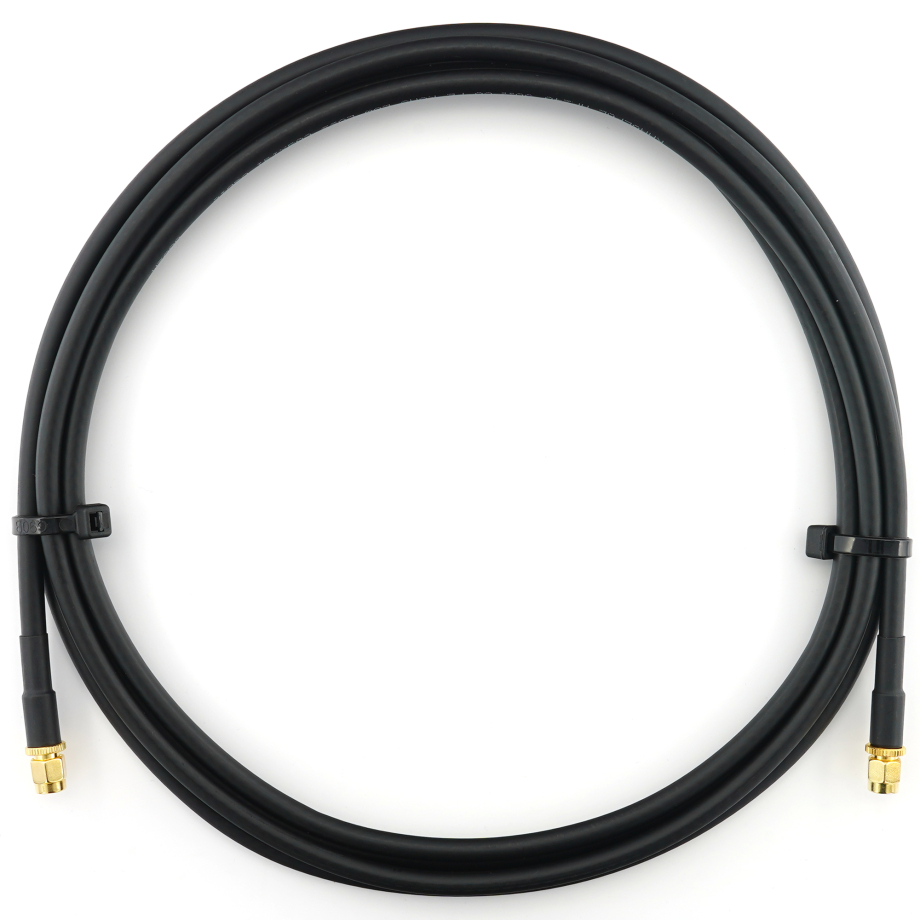RP-SMA maschio a RP-SMA maschio 3m cavo coassiale — HF240 (equivalente a LMR240)