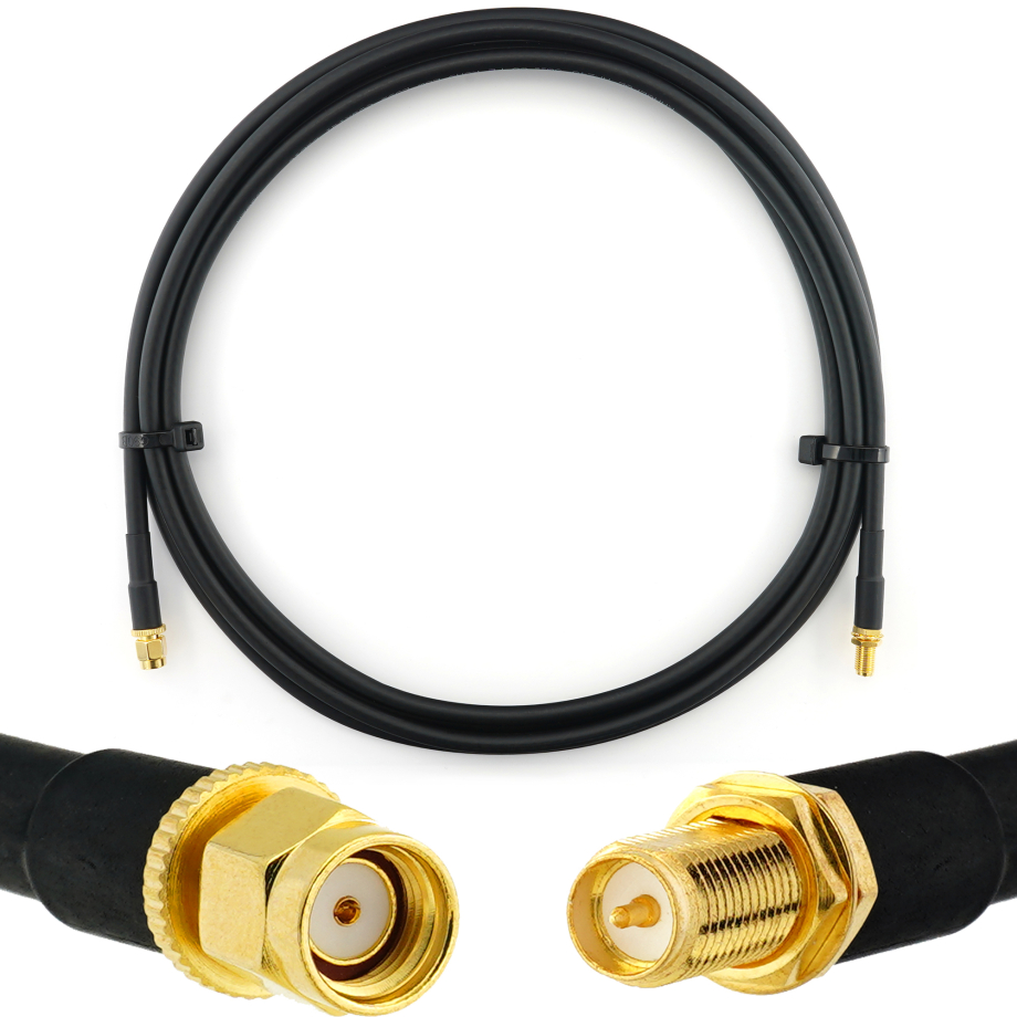 RP-SMA maschio a RP-SMA femmina 2m cavo coassiale — HF240 (equivalente a LMR240)