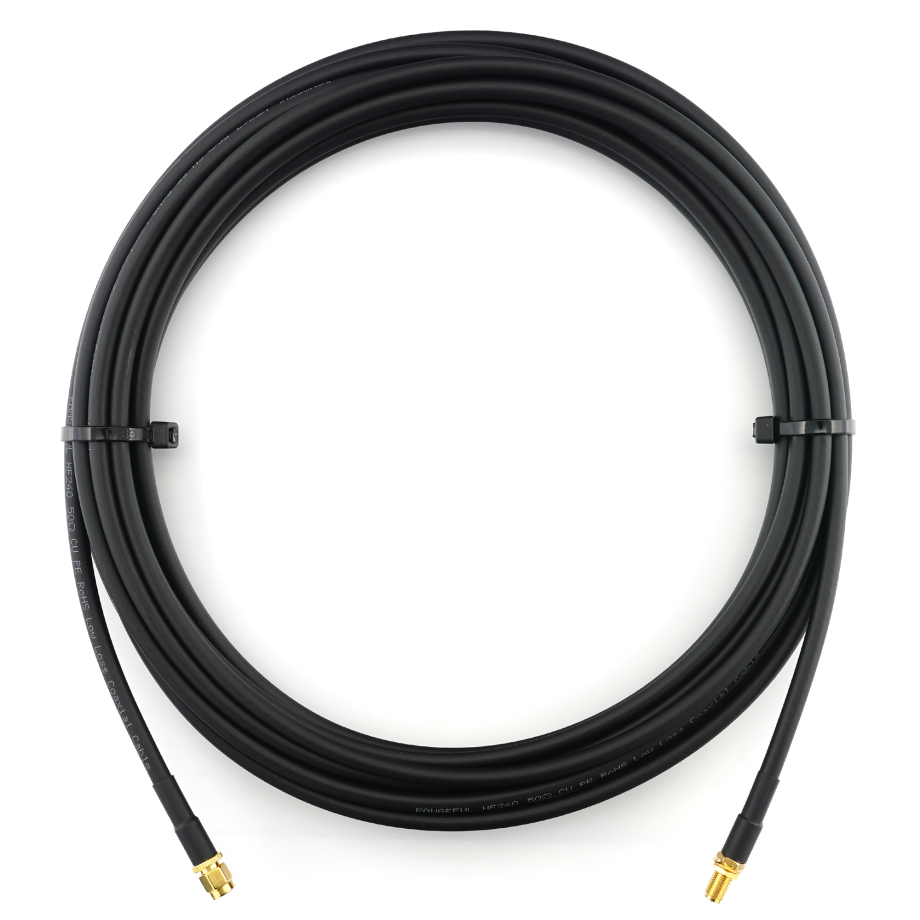 RP-SMA maschio a RP-SMA femmina 10m cavo coassiale — HF240 (equivalente a LMR240)