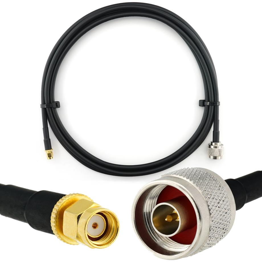 RP-SMA maschio a N maschio 2m cavo coassiale — HF240 (equivalente a LMR240)