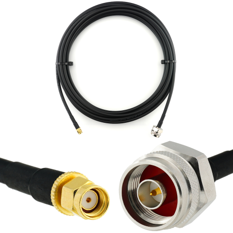 RP-SMA maschio a N maschio Hex 10m cavo coassiale — HF240 (equivalente a LMR240)