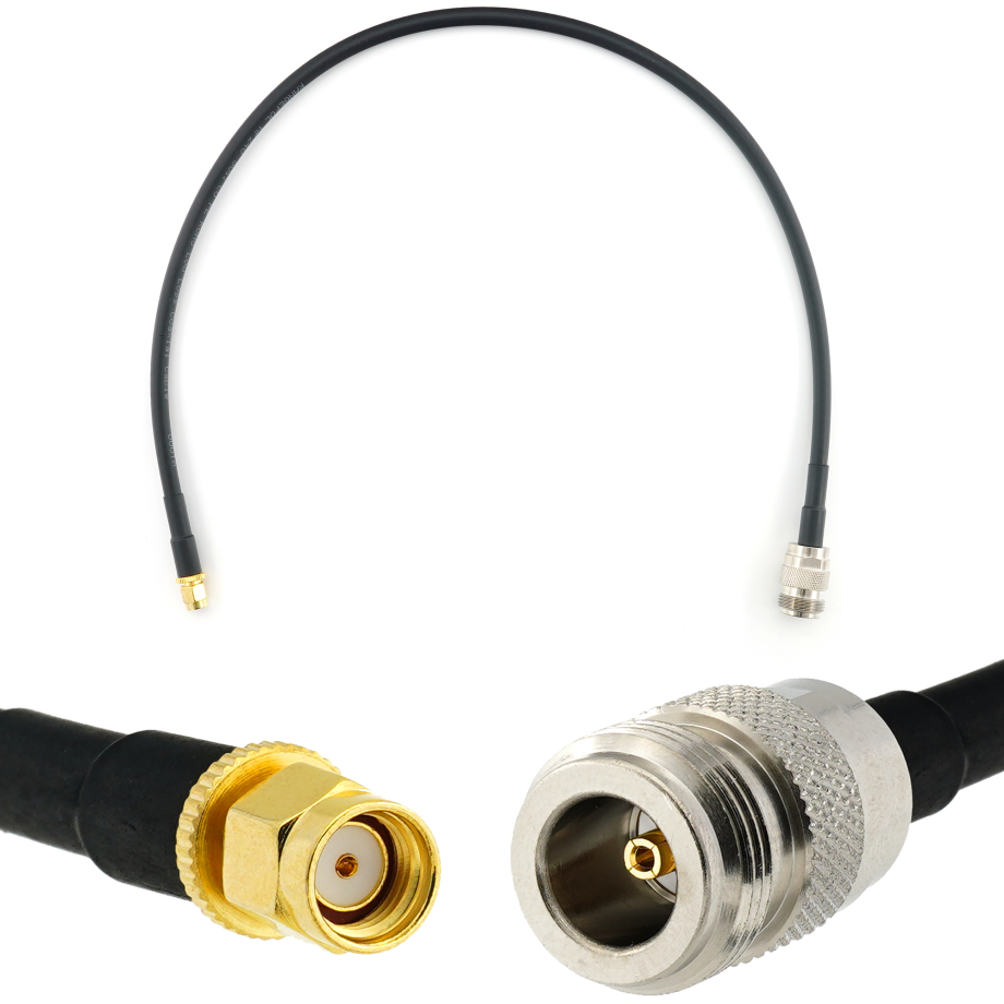 RP-SMA maschio a N femmina 50cm cavo coassiale — HF240 (equivalente a LMR240)