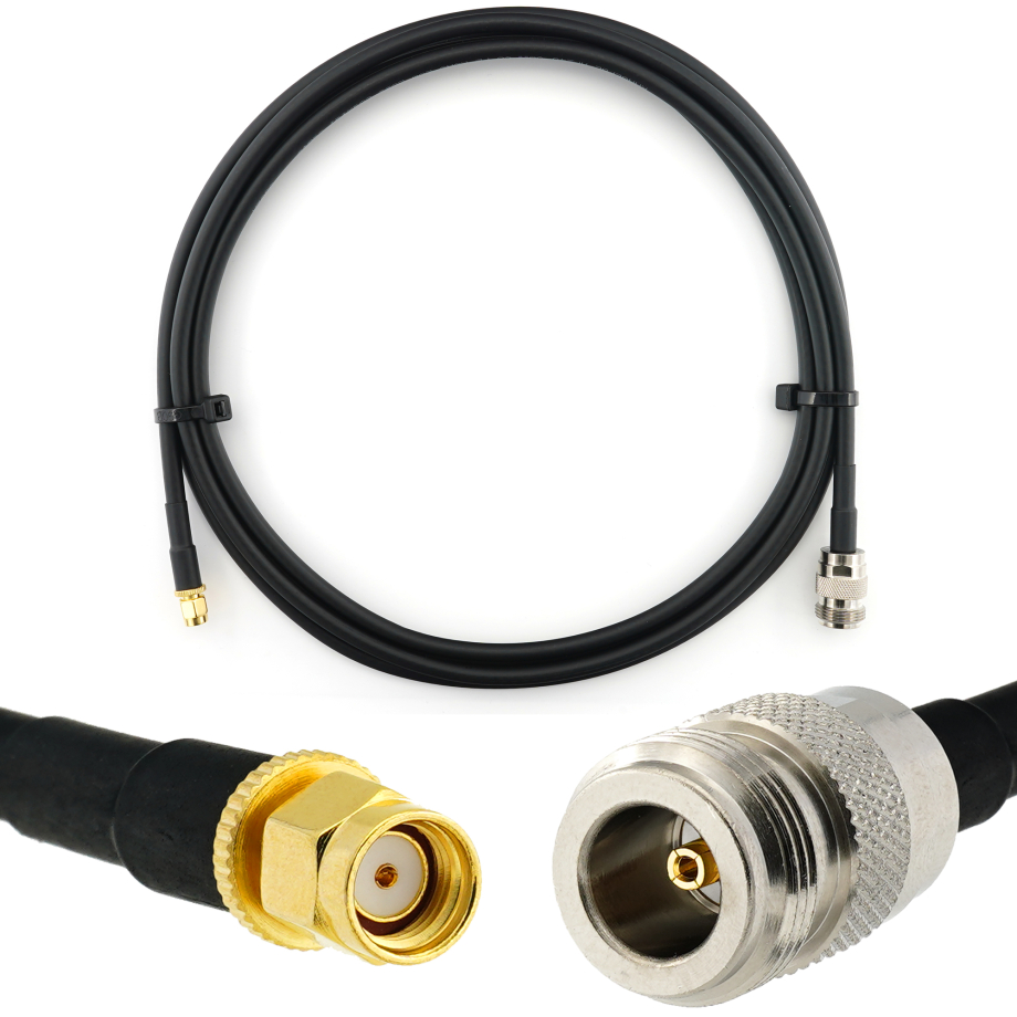 RP-SMA maschio a N femmina 1m cavo coassiale — HF240 (equivalente a LMR240)