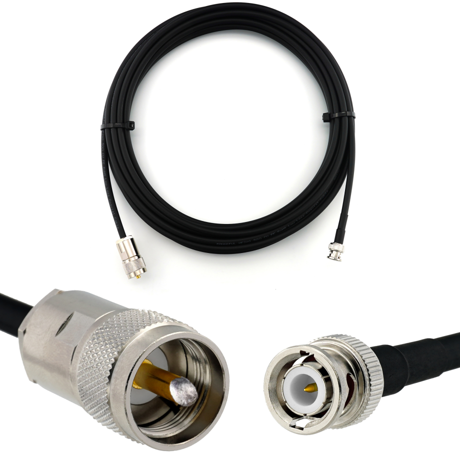  BNC maschio a PL259 10m UHF cavo coassiale — HF240 (equivalente a LMR240)