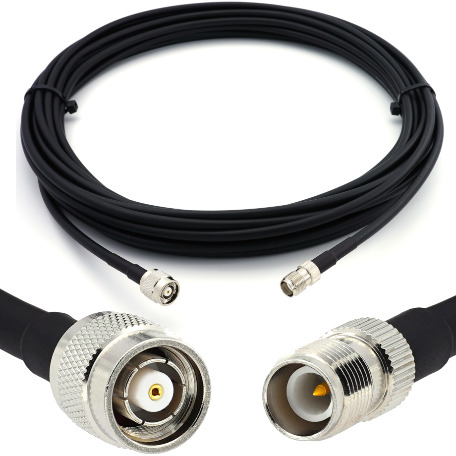 RP-TNC maschio a RP-TNC femmina 20m cavo coassiale — HF240 (equivalente a LMR240)