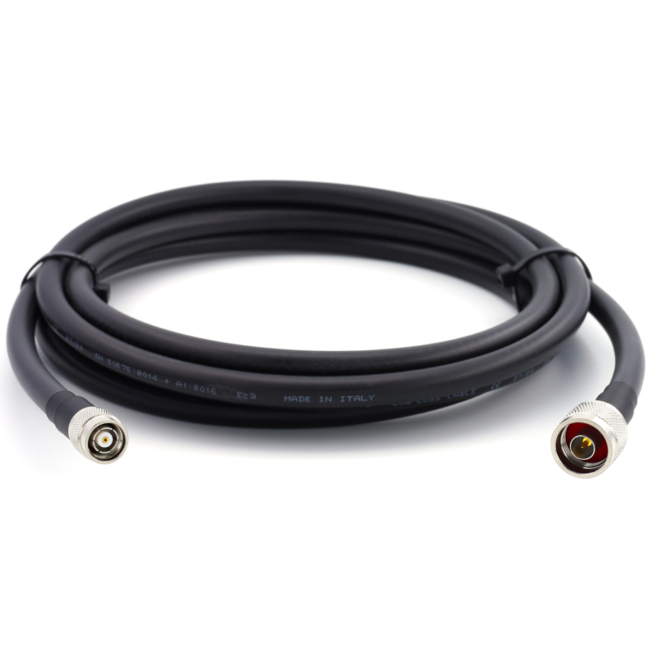 N maschio a RP-TNC maschio 1m Cavo coassiale — elastico HF-400-UF (equivalente a LMR400 UF UltraFlex)