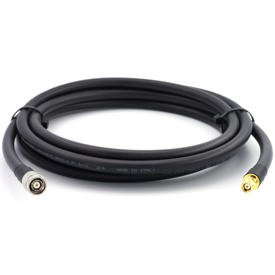 SMA maschio a RP-TNC maschio 20m Cavo coassiale — elastico HF-400-UF (equivalente a LMR400 UF UltraFlex)