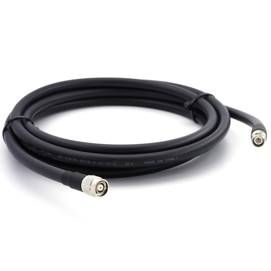 RP-TNC maschio a RP-TNC femmina 20m Cavo coassiale — elastico HF-400-UF (equivalente a LMR400 UF UltraFlex)