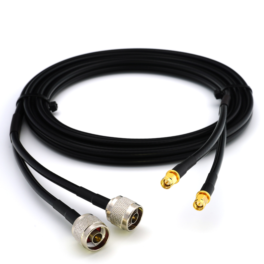 SMA maschio a N maschio 1m cavo coassiale doppio — HF240 (equivalente a LMR240)