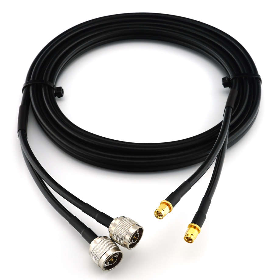 SMA maschio a N maschio 5m cavo coassiale doppio — HF240 (equivalente a LMR240)