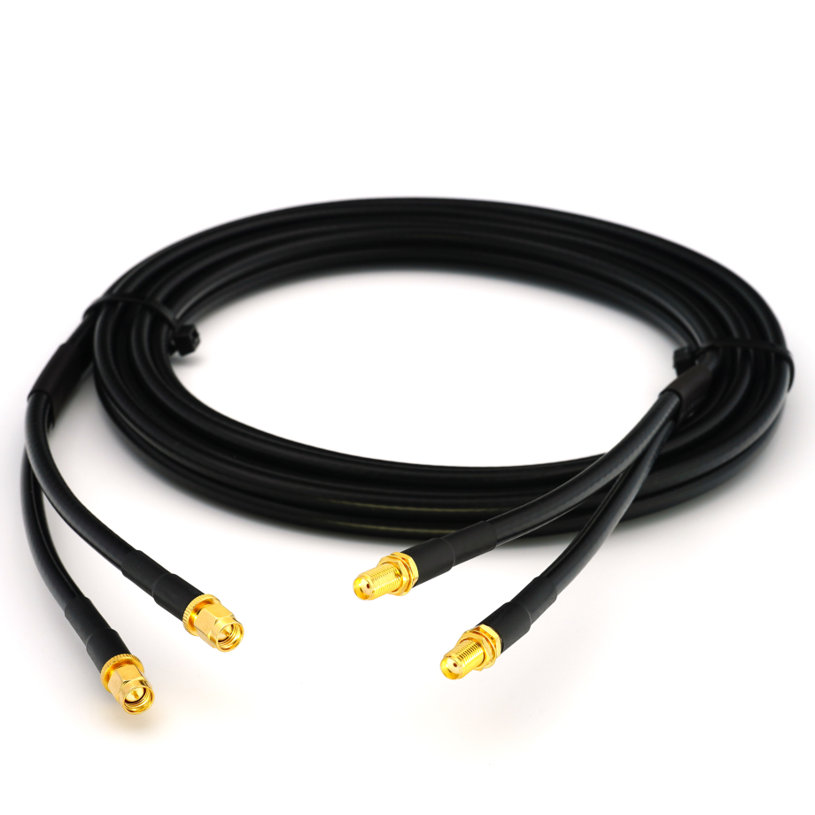 SMA maschio a SMA femmina 12m cavo coassiale doppio — HF240 (equivalente a LMR240)
