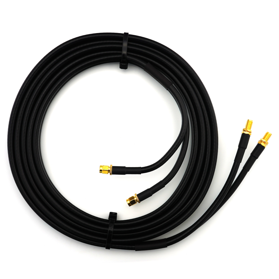 SMA maschio a SMA femmina 12m cavo coassiale doppio — HF240 (equivalente a LMR240)