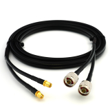 RP-SMA maschio a N maschio 2m cavo coassiale doppio — HF240 (equivalente a LMR240)