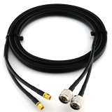 RP-SMA maschio a N maschio 5m cavo coassiale doppio — HF240 (equivalente a LMR240)