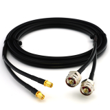 RP-SMA maschio a N maschio Hex 2m cavo coassiale doppio — HF240 (equivalente a LMR240)