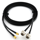RP-SMA maschio a N maschio Hex 15m cavo coassiale doppio — HF240 (equivalente a LMR240)