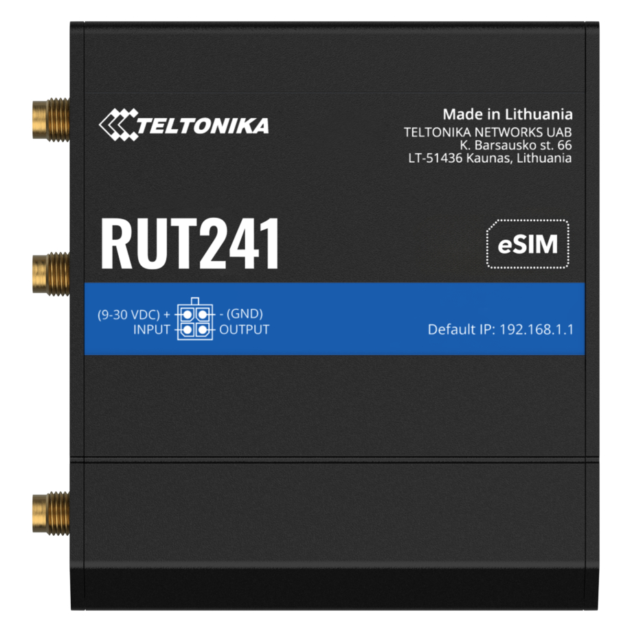 Teltonika RUT241 eSIM 4G router industriale