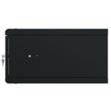 Armadio rack 19" 4U, 450mm, porta in vetro, nero