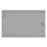 Armadio rack 19" 6U, 450mm, porta in vetro, grigio