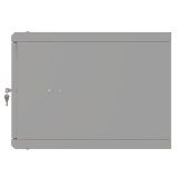 Armadio rack 19" 6U, 450mm, porta in vetro, grigio