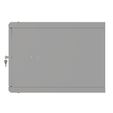 Armadio rack 19" 6U, 450mm, porta in vetro, grigio