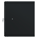Armadio rack 19" 9U, 450mm, porta in vetro, nero