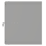 Armadio rack 19" 9U, 450mm, porta in vetro, grigio