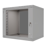 Armadio rack 19" 9U, 600mm, porta in vetro, grigio