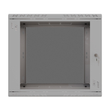 Armadio rack 19" 9U, 600mm, porta in vetro, grigio