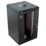 Armadio rack 10" 6U, 300mm, porta in vetro, nero