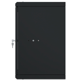 Armadio rack 10" 6U, 300mm, porta in vetro, nero