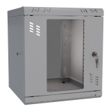 Armadio rack 10" 6U, 300mm, porta in vetro, grigio