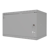Armadio rack 19" 6U, 350mm, Porta in metallo, grigio