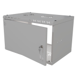 Armadio rack 19" 6U, 350mm, Porta in metallo, grigio