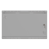 Armadio rack 19" 6U, 350mm, Porta in metallo, grigio