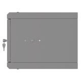 Armadio rack 10" 4U, 300mm, porta in vetro, grigio