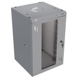 Armadio rack 10" 6U, 300mm, porta in vetro, grigio