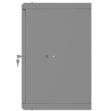 Armadio rack 10" 6U, 300mm, porta in vetro, grigio