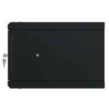 Armadio rack 19" 4U, 350mm, Porta in metallo, Nero