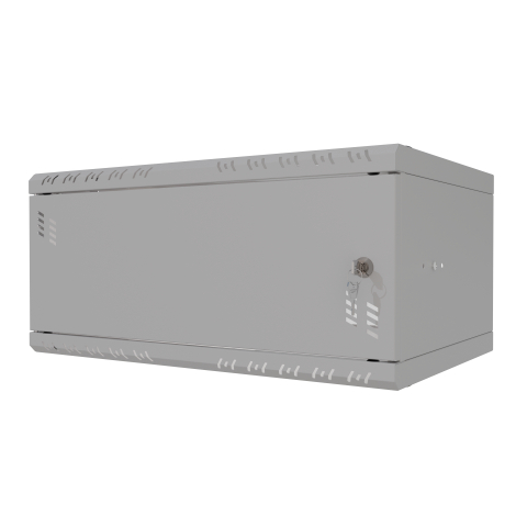 Armadio rack 19" 4U, 350mm, Porta in metallo, grigio