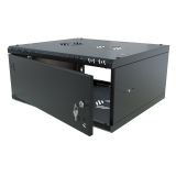 Armadio rack 19" 4U, 450mm, Porta in metallo, Nero