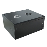 Armadio rack 19" 4U, 450mm, Porta in metallo, Nero