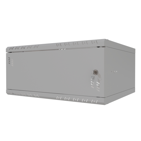 Armadio rack 19" 4U, 450mm, Porta in metallo, grigio