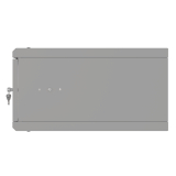 Armadio rack 19" 4U, 450mm, Porta in metallo, grigio