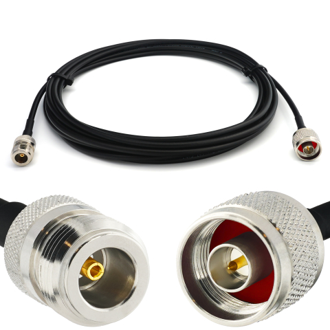 N maschio a N Femmina 5m RG58/U cavo coassiale