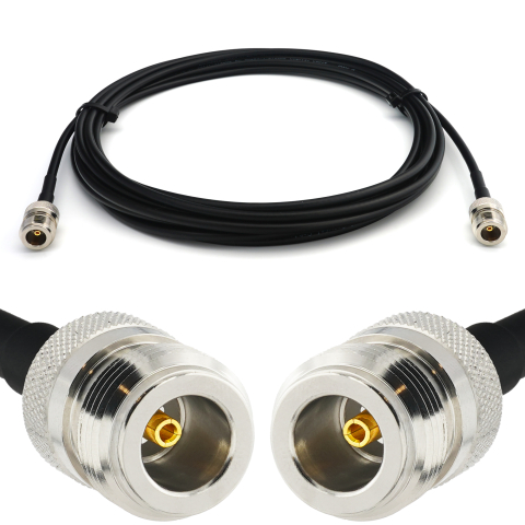 N Femmina  a N Femmina 5m RG58/U cavo coassiale