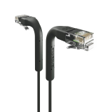 Broadbe cavo patch sottile 5G nero 0.1m 12 pz.