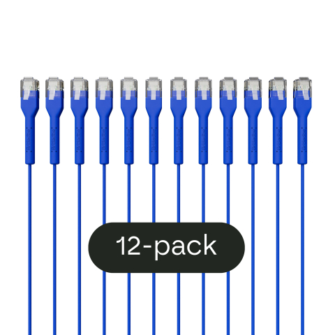 Broadbe cavo patch sottile 5G blu 0.3m 12 pz.