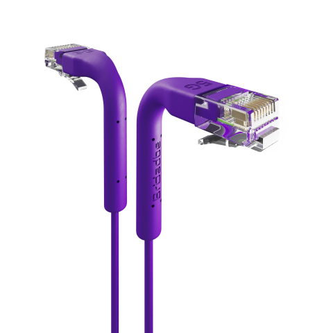 Broadbe cavo patch sottile 5G viola 0.3m