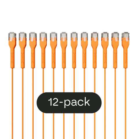 Broadbe cavo patch sottile 5G arancia 3m 12 pz.